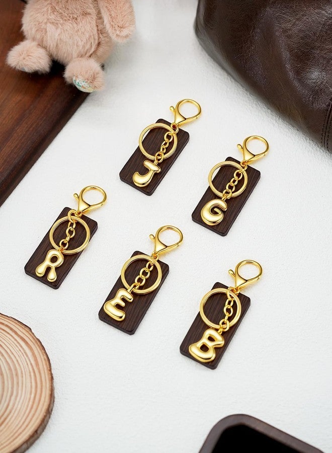 nylry Gold Initial Letter Keychain Gift for Women Initial Bag Charm Purse Charms for Handbags Keychains for Women Cute Letter A-Z Gold Bag Charms Keychain Accessories-M - Image 3
